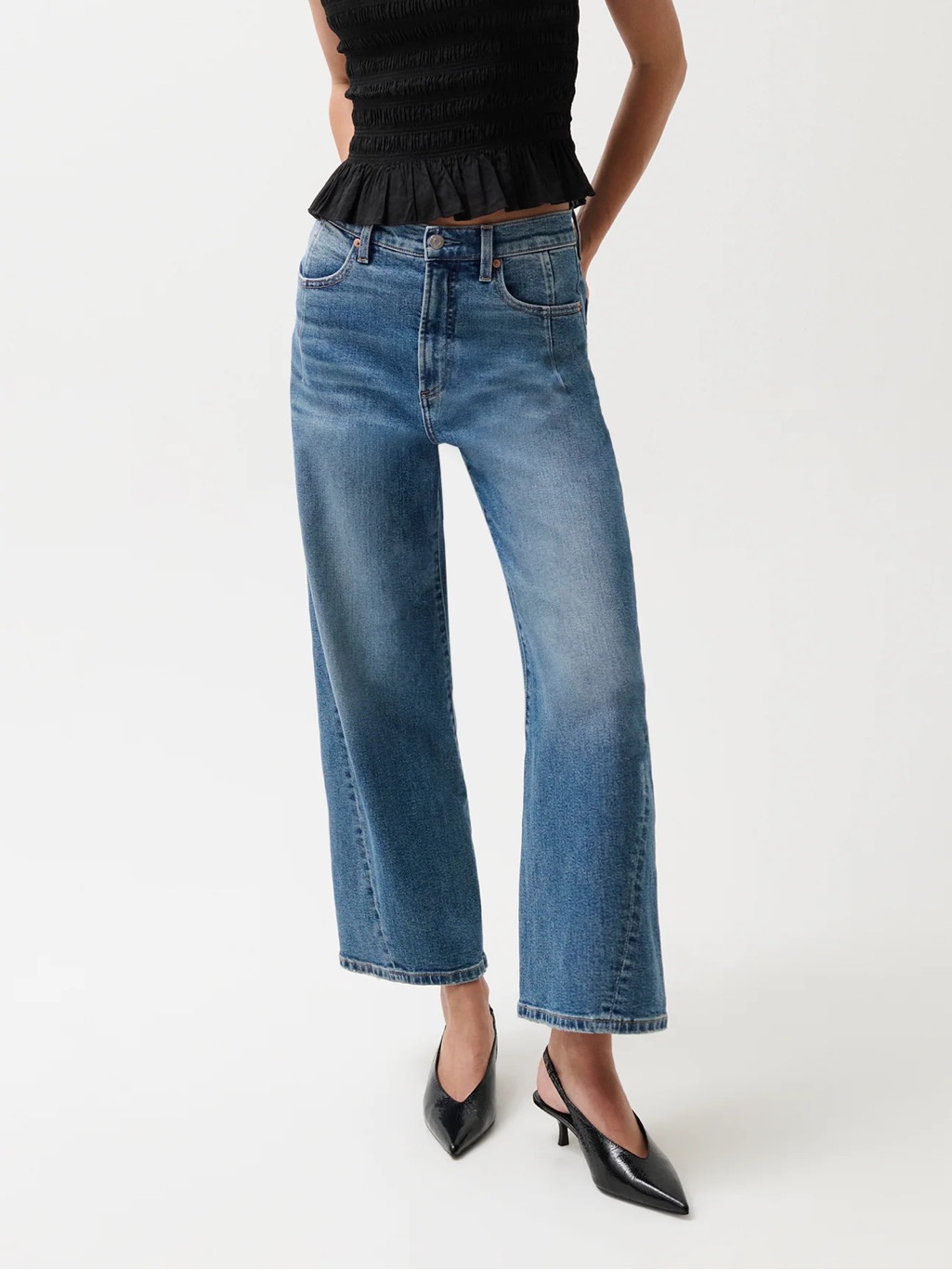 Pistola Kyra Soho Barrel Leg Crop Jeans